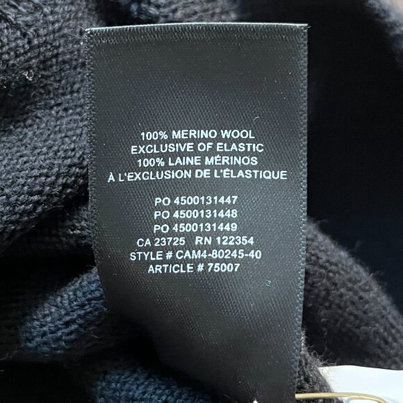 Aritzia Wilfred Cyprie Sweater Dress NWT 100% Italian Merino Wool Black Size 2XS - Picture 7 of 10